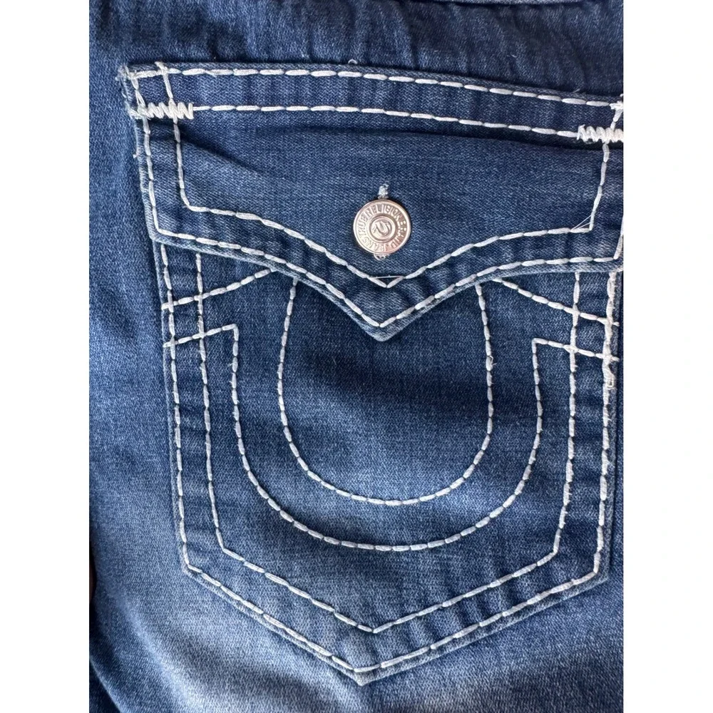 Y2K Vintage True Religion Joey Super T Men Blue Flare Jeans Made in USA Size 40